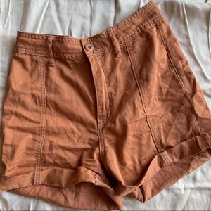 BDG high waisted coral shorts